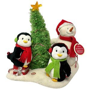 Hallmark Very Merry Trio Animated Snowman Penguins Decoration READ